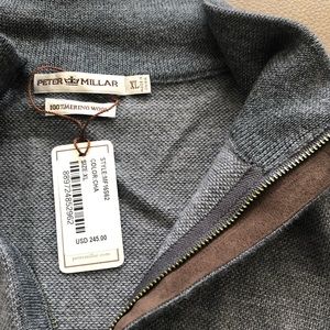 Peter Millar Merino Wool zip up sweater